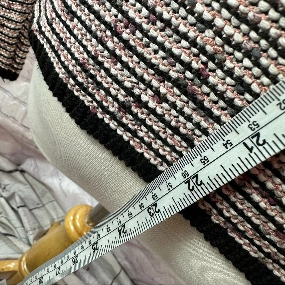 white house black market open front cardigan sweater fringe raw edge detail XS - Picture 4 of 9